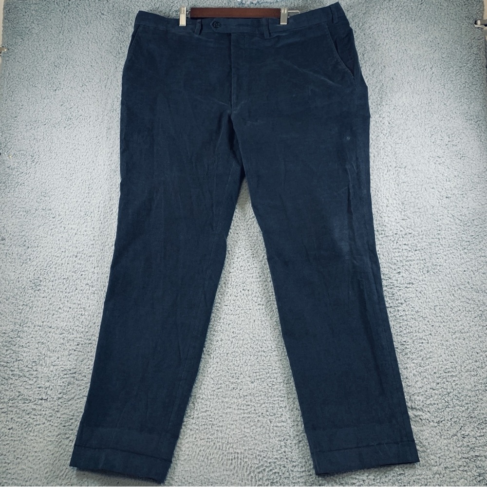 Lauren Ralph Lauren Pants Men's 42W x 32L Corduroy Flat Front Cotton Gray